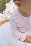 Ottie & Ollie Sleepsuit in Blossom Ribbon