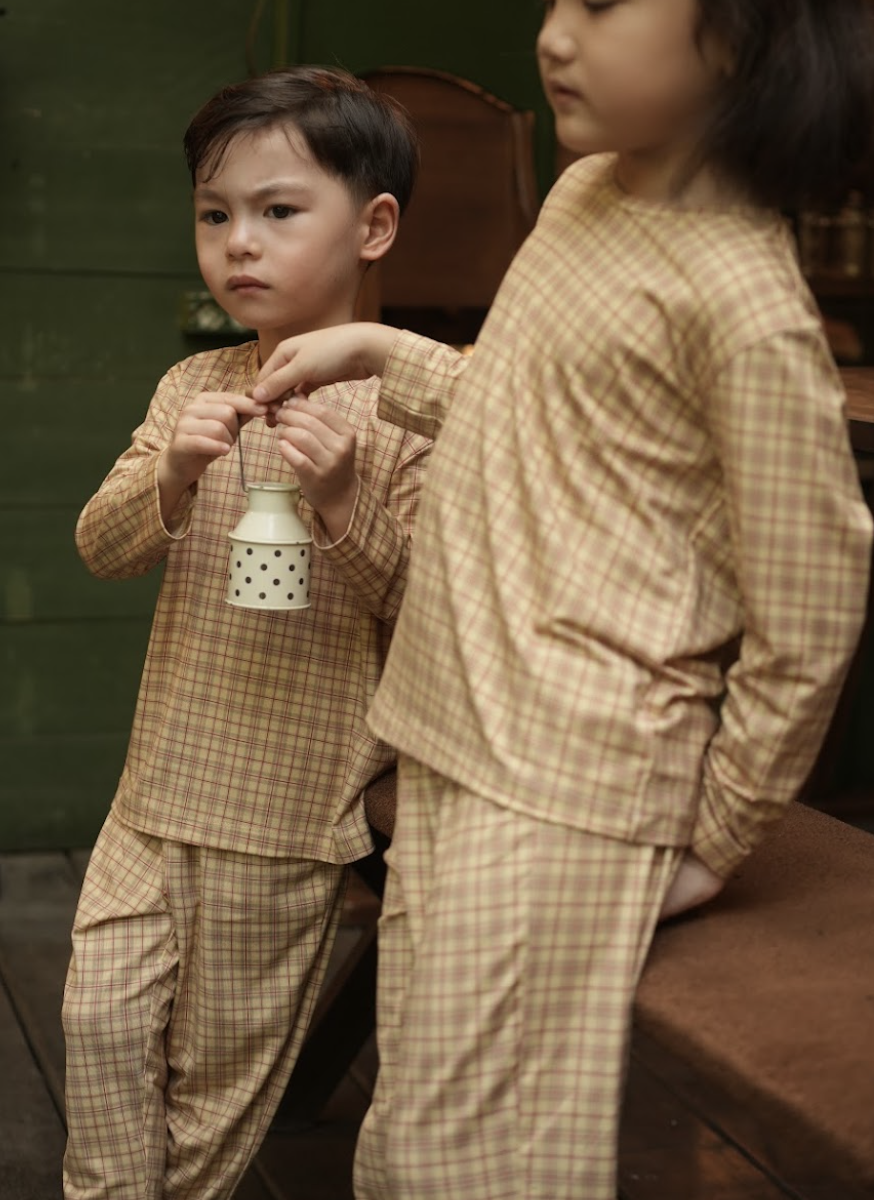 Ottie & Ollie Long Pyjamas Set in Morning Nest