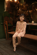 Ottie & Ollie Long Pyjamas Set in Tender Ties