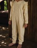 Ottie & Ollie Ruffle Sleepsuit in Quiet Bloom