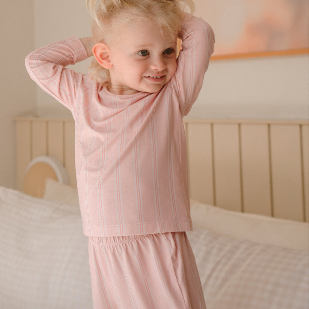 Ottie & Ollie Long Pyjamas Set in Rosie Stripes