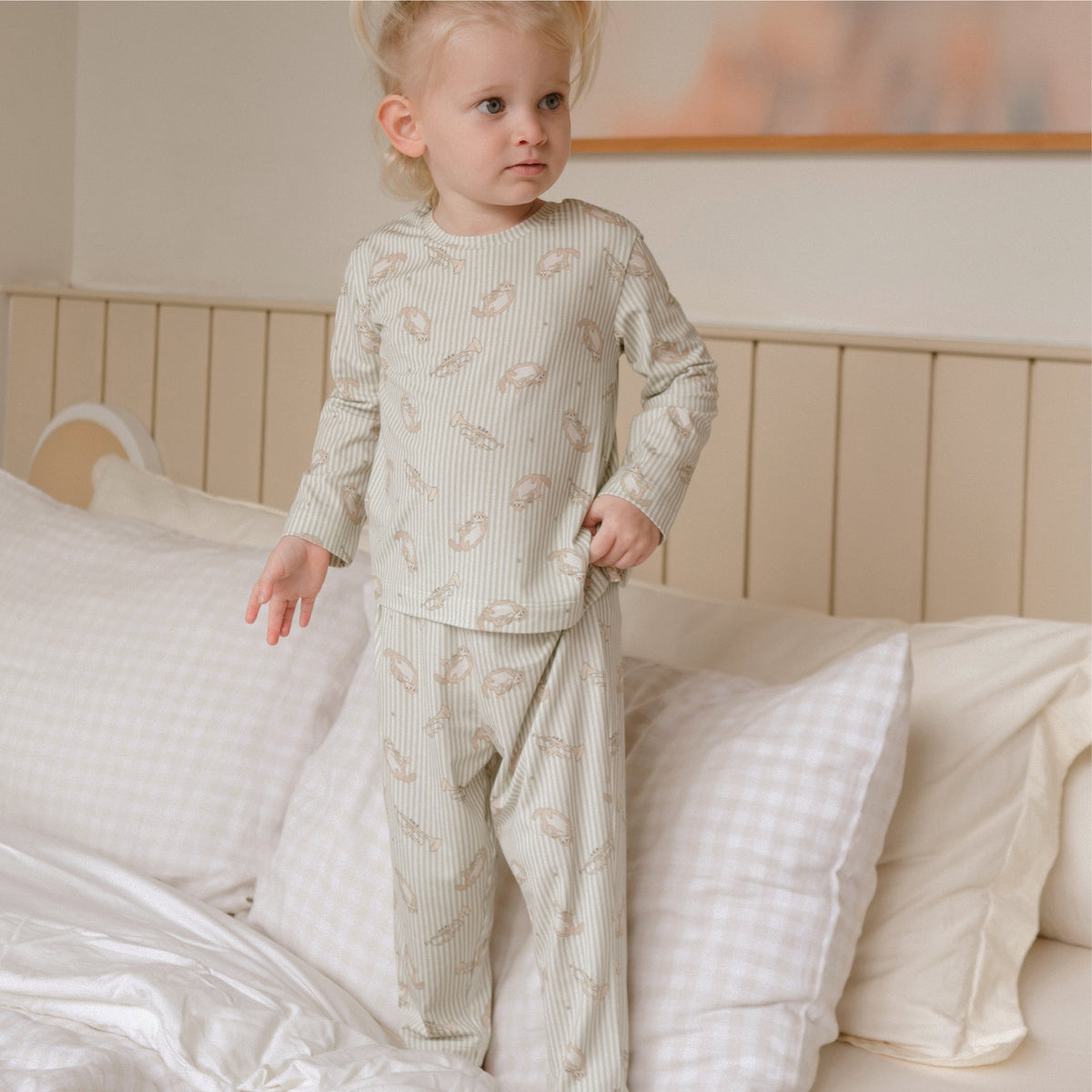 Ottie & Ollie Long Pyjamas Set in Little Symphony