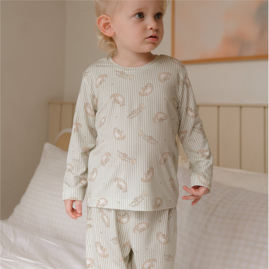 Ottie & Ollie Long Pyjamas Set in Little Symphony