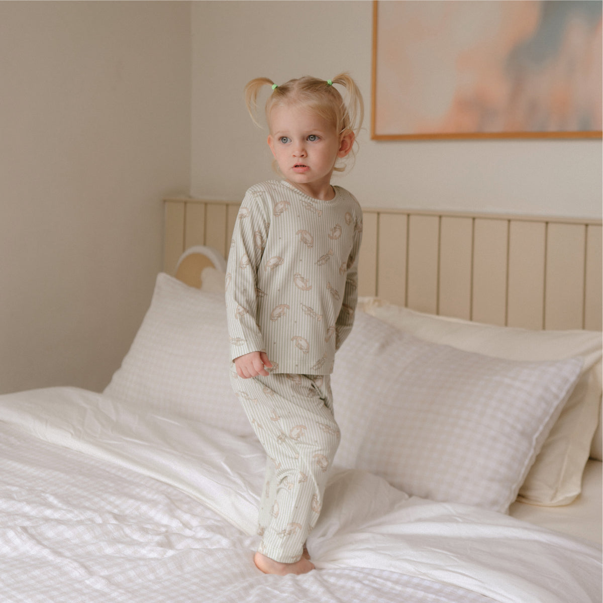 Ottie & Ollie Long Pyjamas Set in Little Symphony